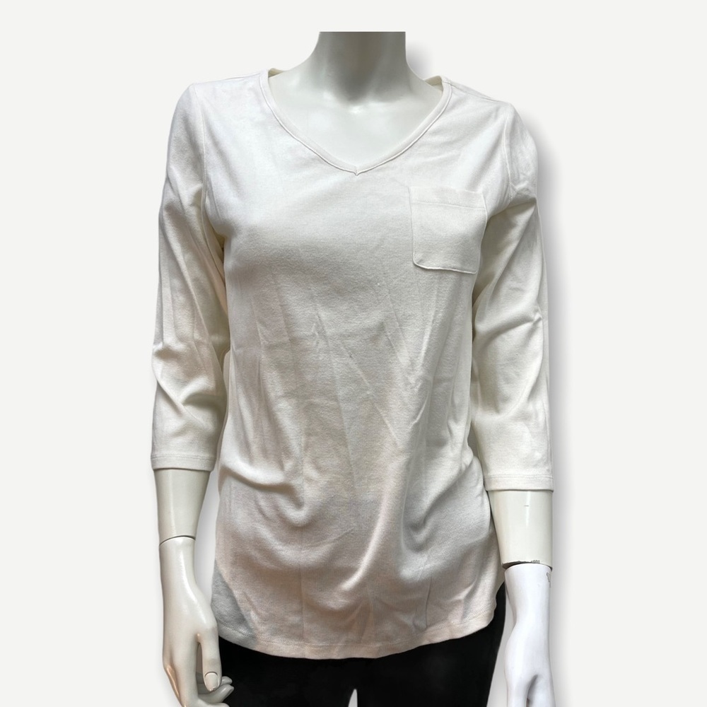 5/$20 DENIM & Co. Essentials Modern Fit Knit Top with Po‎